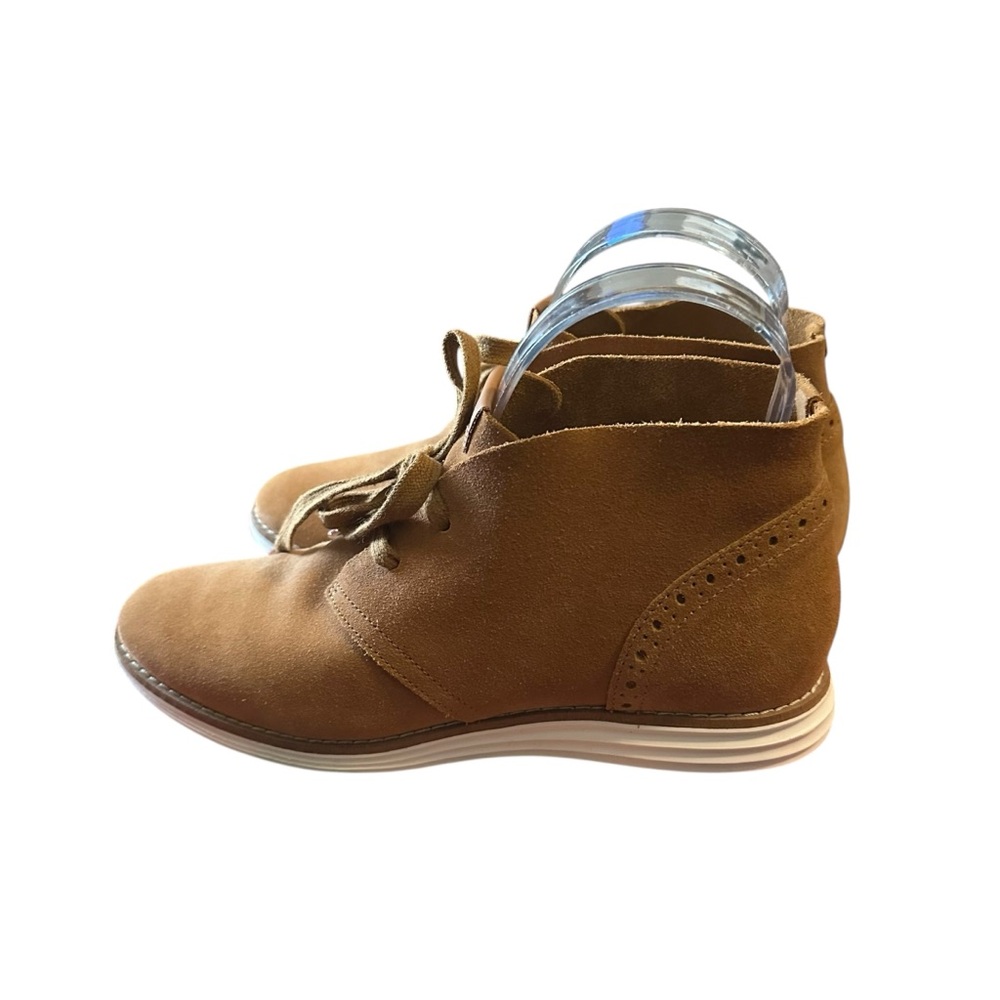 Cole Haan Suede GrandOS Chukka Ankle Boots Women’s Size 6.5 Brown Preppy Fall - Picture 7 of 11